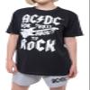 Ac/Dc Pyjamas For Those About To Rock Guitar Band Logo Official Black Unisex Size M view 2