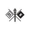 10-Pack Inkfidel 25N Nodal Network Systems Operator Maintainer Crossed Flags Vinyl Decal (Black) view 1