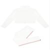 Loodgao Kids Girls Zipper Turtleneck Long Sleeve Crop Top with Leggings Tracksuit Set Gym Yoga Workout Outfits White 8 view 4