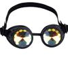 OMGREAT Raves Goggles with Rainbow Crystal Glass Lens Kaleidoscope Glasses Funky Prism Steampunk Glasses for Cosplay Party view 1