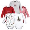 Hudson Baby Unisex Cotton Long-sleeve Bodysuits And Toddler T-Shirt Set, Christmas Forest, 3-6 Months US view 1