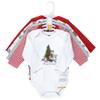 Hudson Baby Unisex Cotton Long-sleeve Bodysuits And Toddler T-Shirt Set, Christmas Forest, 3-6 Months US view 2