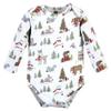 Hudson Baby Unisex Cotton Long-sleeve Bodysuits And Toddler T-Shirt Set, Christmas Forest, 3-6 Months US view 4