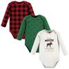Hudson Baby Boys Cotton Long-sleeve Bodysuits And Toddler T-Shirt Set, Moose Wonderful Time, 0-3 Months US view 1