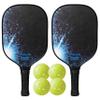 Franklin Sports Decimator 2 Player Pickleball Paddle + Ball Set - (2) Fiberglass Rackets + (4) X-40 Balls Included - USA Pickleball (USAPA) Approved view 1