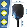 Franklin Sports Decimator 2 Player Pickleball Paddle + Ball Set - (2) Fiberglass Rackets + (4) X-40 Balls Included - USA Pickleball (USAPA) Approved view 2