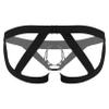 ACSUSS Men Hollow Out Erotic Underwear Briefs Lingerie Harness Belt Strap Elastic Band Clubwear Black C One Size view 2
