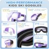 findway Kids Ski Goggles, Kids Snowboard Goggles for Boys Girls Toddler age 3-12 view 3