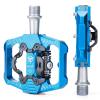 Mountain Bike Pedals - Dual Function Flat and Clipless Pedal - 3 Sealed Bearing Platform Pedals Clipless Compatible, Bicycle Pedals for BMX Spin Exercise Peloton Trekking Bike view 1
