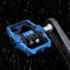 Mountain Bike Pedals - Dual Function Flat and Clipless Pedal - 3 Sealed Bearing Platform Pedals Clipless Compatible, Bicycle Pedals for BMX Spin Exercise Peloton Trekking Bike view 2