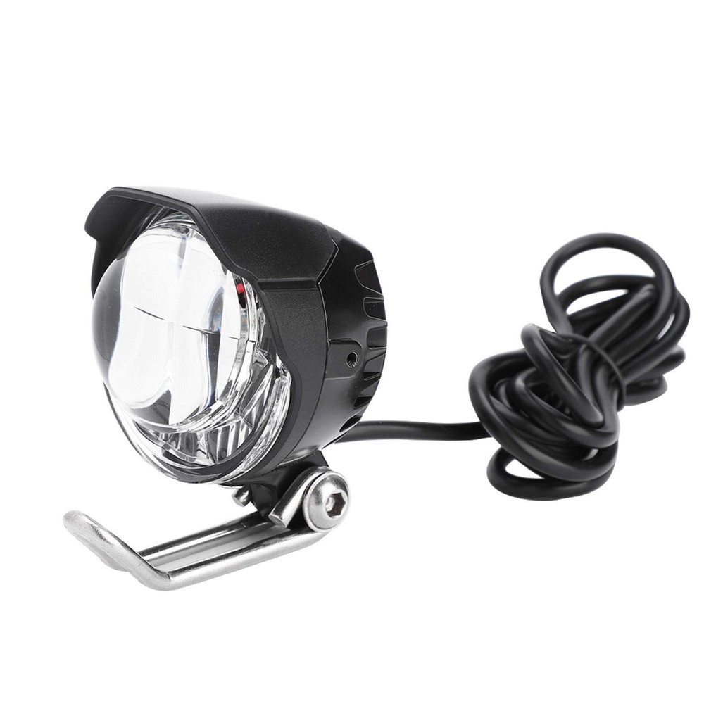 Front Light Electric Bike, 2 in 1 Horn LED Head Light Front Bright Lamp 12V-80V for Electric Bike Scooter Moped 5.4 x 5.2cm