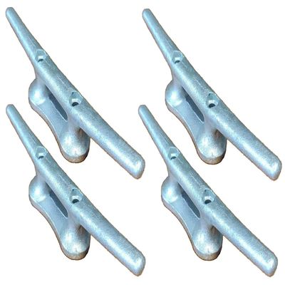 Smart Choice Marine Hot Dipped Galvanized Iron Dock Cleat Choose Size and Quantity (12", 04-Pack)