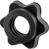4 Pairs Dumbbell Hex Nut,Dumbbell Rod Nut,Spinlock Collars for Barbells Bars Training Sports DaJiKan (Color : Black) view 2