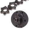 4 Pairs Dumbbell Hex Nut,Dumbbell Rod Nut,Spinlock Collars for Barbells Bars Training Sports DaJiKan (Color : Black) view 3