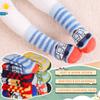 Eocom 6 Pairs Baby Boys Girls Wool Socks Infant Toddlers Kids Unisex Winter Thick Soft Warm Thermal Crew Socks (Stripe Car, 0-12 Months) view 2