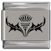 NewCharms Scottish Thistle Laser Engraved Italian Charm (9mm Standard Size) view 1