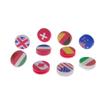 BESPORTBLE 10 PCS Silicone Tennis Racket Vibration Dampeners Round Shape National Flag Pattern Tennis Racquet Absorbers Tennis Racket Strings Dampers for Tool view 1