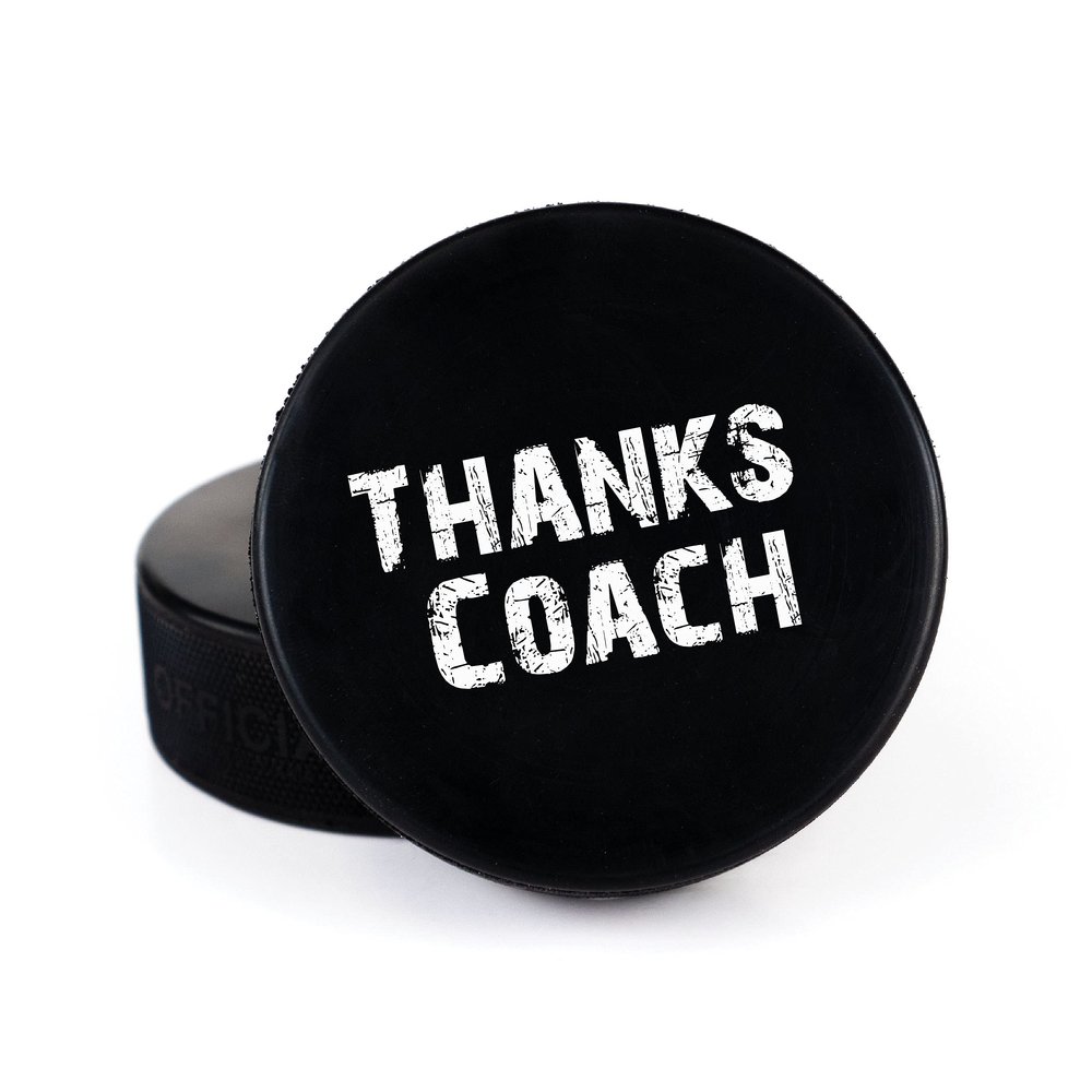 Buffalo Bottle Craft Hockey Puck- Best Coach Printed Gift Personalized Puck- Official Size-Thanks Coach,Team Custom Design Real Hockey Puck Gift
