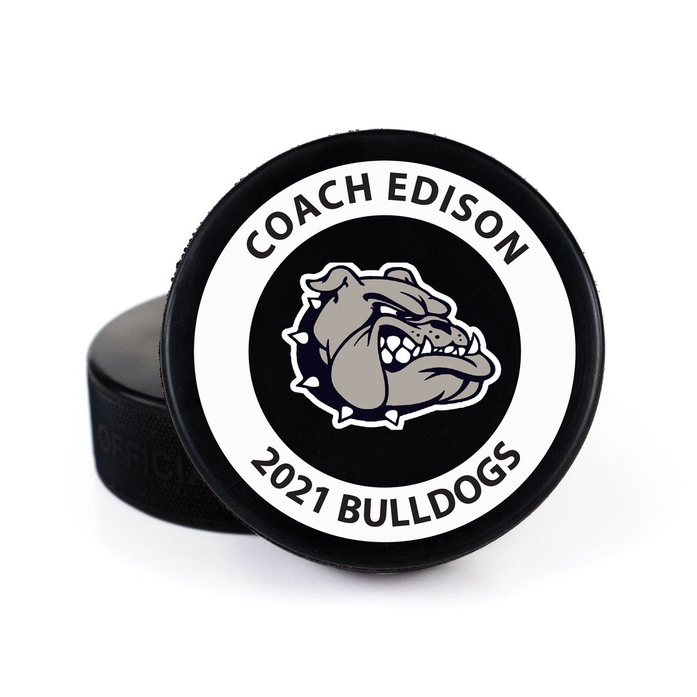 Buffalo Bottle Craft Hockey Puck- Best Coach Printed Gift Personalized Puck- Official Size-Thanks Coach,Team Custom Design Real Hockey Puck Gift