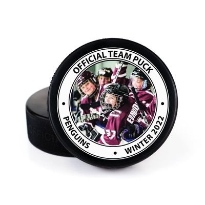 Buffalo Bottle Craft Hockey Puck- Best Coach Printed Gift Personalized Puck- Official Size-Thanks Coach,Team Custom Design Real Hockey Puck Gift