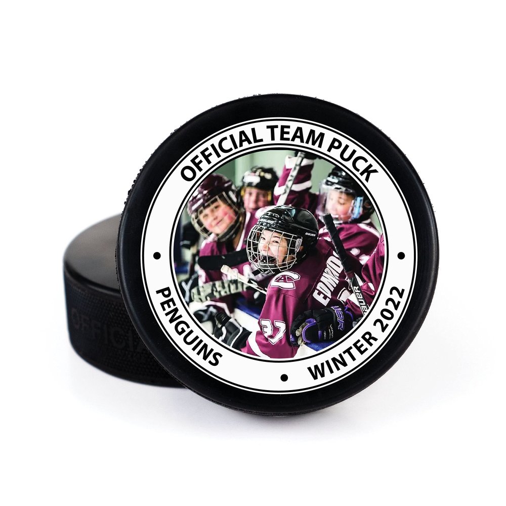 Buffalo Bottle Craft Hockey Puck- Best Coach Printed Gift Personalized Puck- Official Size-Thanks Coach,Team Custom Design Real Hockey Puck Gift