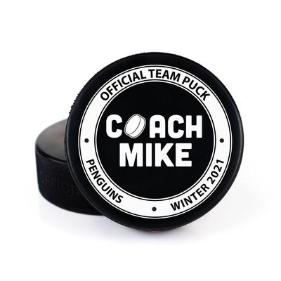 Buffalo Bottle Craft Hockey Puck- Best Coach Printed Gift Personalized Puck- Official Size-Thanks Coach,Team Custom Design Real Hockey Puck Gift
