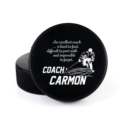 Buffalo Bottle Craft Hockey Puck- Best Coach Printed Gift Personalized Puck- Official Size-Thanks Coach,Team Custom Design Real Hockey Puck Gift