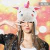 DolliBu Unicorn Plush Hat  Super Soft Fleece Stuffed Animal Beanie with Ear Flaps, Cozy Warm Winter Hat for Kids, Teens & Adults, Funny Costume or Everyday Wear  One Size view 4