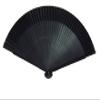 Japanese Miscellaneous Goods, Kyoto Accessories, Black FORMAL Selection, Pure Silk Fan view 1