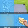 Beach Blanket, Beach Mat Sand Free Waterproof 79" X 83" Suitable for 4-7 Adults, Waterproof Lightweight Picnic Blankets for Travel, Camping, Hiking view 3