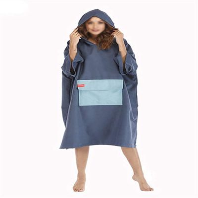 LSDRALOBBEB Beach Towels Sports Towel Beach Towel Wrap Spring Beach Towel Bathrobe Diving Cloak Quick-Drying Jacket with Hood Sport Robe 901(Color:2;Size:One Size)