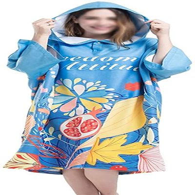 LSDRALOBBEB Beach Towels Sports Towel Beach Towel Wrap Beach Bathrobe Bath Towel Diving Changing Cloak Cloak Quick-Drying Diving Sport Robe 901(Color:Blue;Size:One Size)