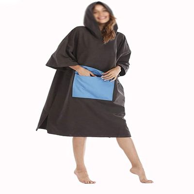 LSDRALOBBEB Beach Towels Sports Towel Beach Towel Wrap Spring Beach Towel Bathrobe Diving Cloak Quick-Drying Jacket with Hood Sport Robe 901(Color:1;Size:One Size)