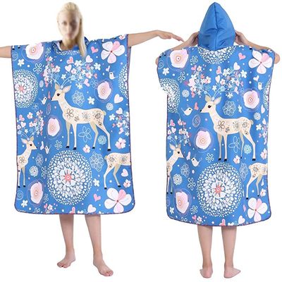 LSDRALOBBEB Beach Towels Sports Towel Beach Towel Wrap Printed Quick-Drying Shawl Hood Windproof Sunscreen Wearable Beach Towel Strong Absorption Sport Robe 901(Color:8;Size:One Size)