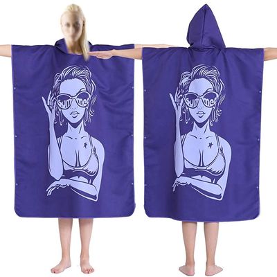 LSDRALOBBEB Beach Towels Sports Towel Beach Towel Wrap Printed Quick-Drying Shawl Hood Windproof Sunscreen Wearable Beach Towel Strong Absorption Sport Robe 901(Color:10;Size:One Size)