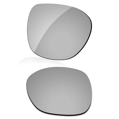 LenzReborn Polarized Lens Replacement for Oakley Beckon OO912Sunglass - Silver Grey - Polarized Mirrored