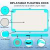 AZXRHWYGS Inflatable Floating Dock Platform Floating Island Raft Water Mat Swim Raft with None-Slip Surface for Pool Beach Ocean view 3