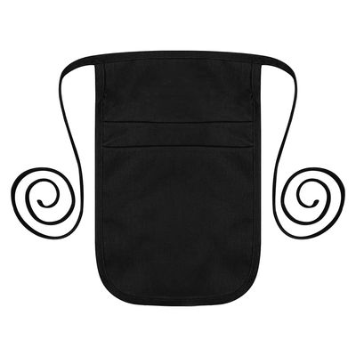 TopTie Server Money Pouch Wallet Fanny Pack Waist Apron Bag with Extra Long Ties for Men & Women-Black