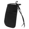 TopTie Server Money Pouch Wallet Fanny Pack Waist Apron Bag with Extra Long Ties for Men & Women-Black view 3
