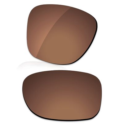 LenzReborn Polarized Lens Replacement for Oakley Latch SQ Asian Fit OO9358 Sunglass - Rust Brown - Polarized
