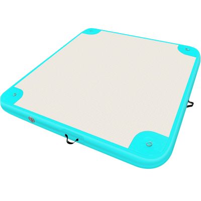AZXRHWYGS Inflatable Floating Dock Platform Floating Island Raft Water Mat Swim Raft with None-Slip Surface for Pool Beach Ocean