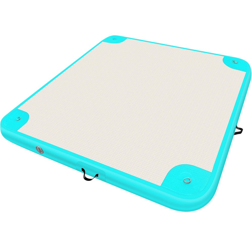 AZXRHWYGS Inflatable Floating Dock Platform Floating Island Raft Water Mat Swim Raft with None-Slip Surface for Pool Beach Ocean
