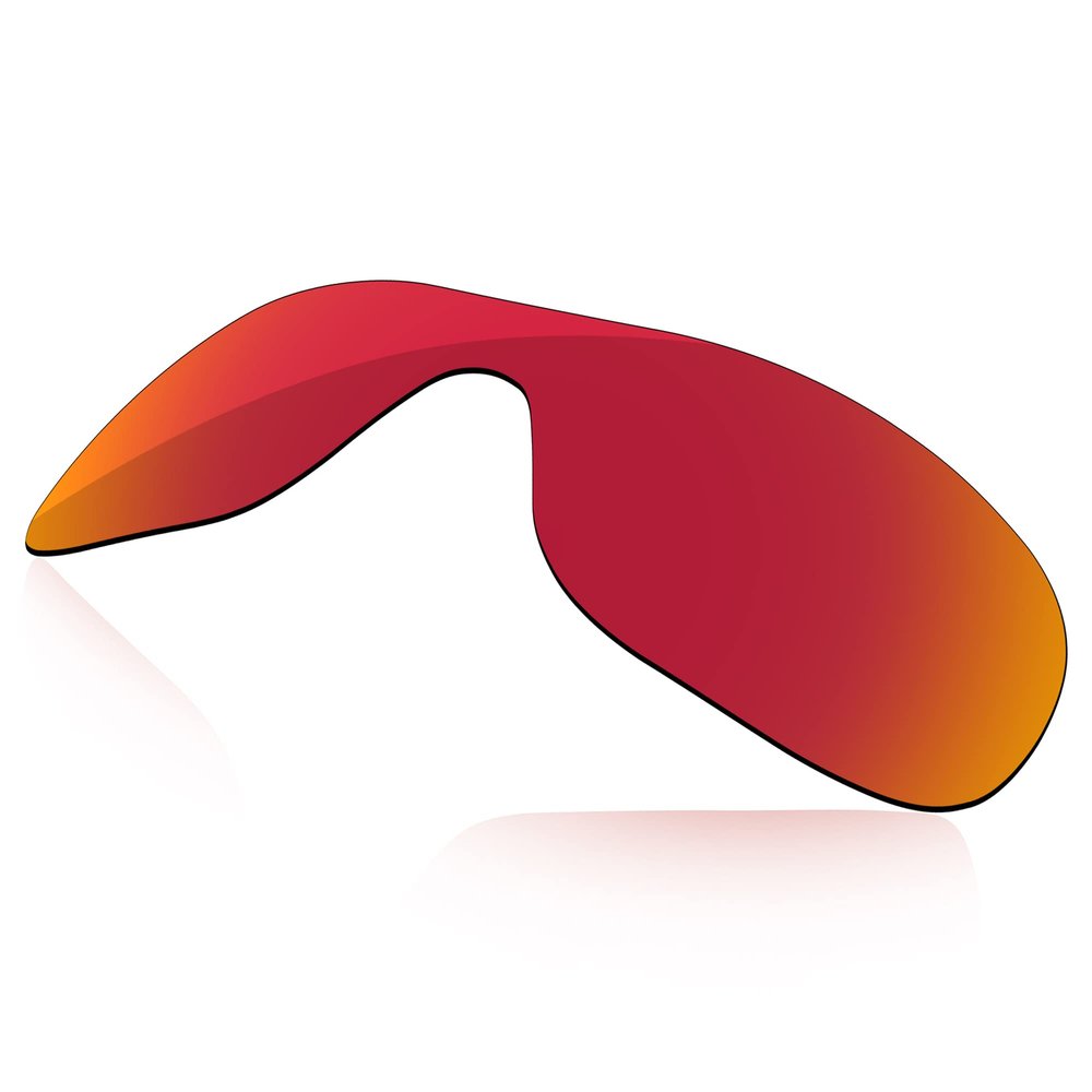 LenzReborn Polarized Lens Replacement for Oakley Liv Sunglass - Fire Red - Polarized Mirrored