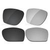 LenzReborn High-impact Polarized Lens Replacement for Oakley Sylas OO9448 57mm Sunglasses - Dark Black+Silver Grey view 1