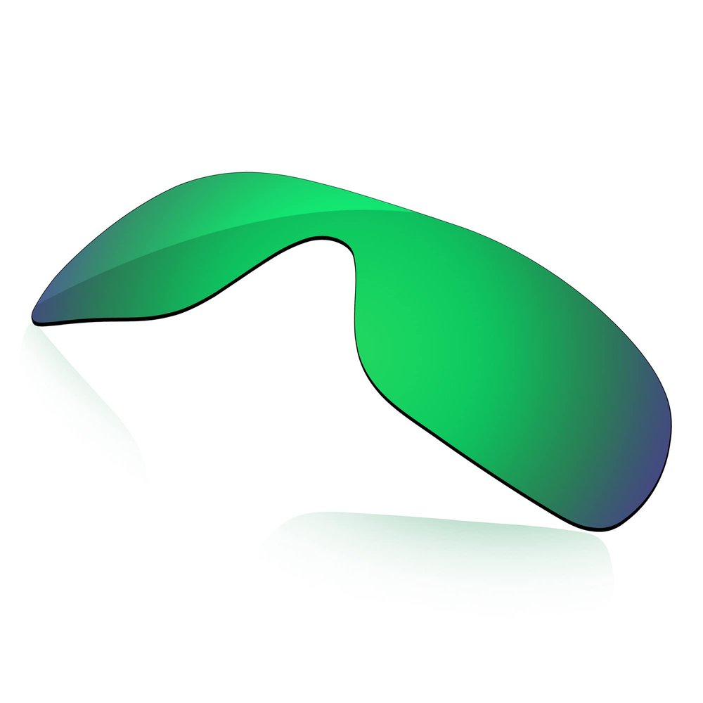 LenzReborn Polarized Lens Replacement for Oakley Distress OO407Sunglass - Lawn Green - Polarized Mirrored