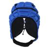 LovelyBaby Soft Padded Headgear Soft Shell Head Protector Goalkeeper Adjustable Soccer Goalie Helmet Support Rugby Flag Football Helmet Youth Kids Adults, Martial Arts Headgear, 17-21INCH, Blue view 2