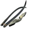 ZSHJGJR 60" Archery Recurve Bow 25-60lbs Takedown Hunting Bow and Arrow Set Right Handed Wooden Bow Riser for Adult Target Hunting Shooting (30lbs, Bow Set with Black Bow Case) view 4