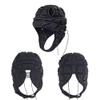 LovelyBaby Soft Padded Headgear Soft Shell Head Protector Goalkeeper Adjustable Soccer Goalie Helmet Support Rugby Flag Football Helmet Youth Kids Adults, Martial Arts Headgear, Black, 19-21'' view 4