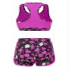 YONGHS Kids Girls 2 Pieces Bathing Suit Beach Swimsuit Sports Swimwear Tankinis Top with Shorts Set Rose Red 12 view 2