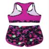 YONGHS Kids Girls 2 Pieces Bathing Suit Beach Swimsuit Sports Swimwear Tankinis Top with Shorts Set Rose Red 12 view 4